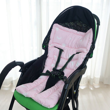 フジキ リバ-シブルベビーカー用クッション エトワールプラス ピンク【送料無料 沖縄・一部地域を除く】